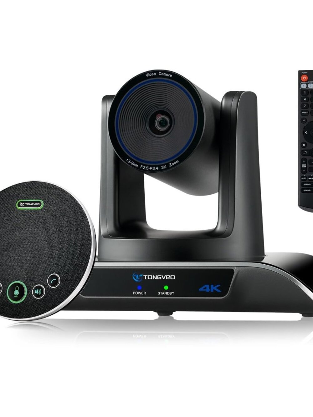 NEW 4K Conference Room Camera System AI Auto-Tracking 4K PTZ Camera 3X Optical Z